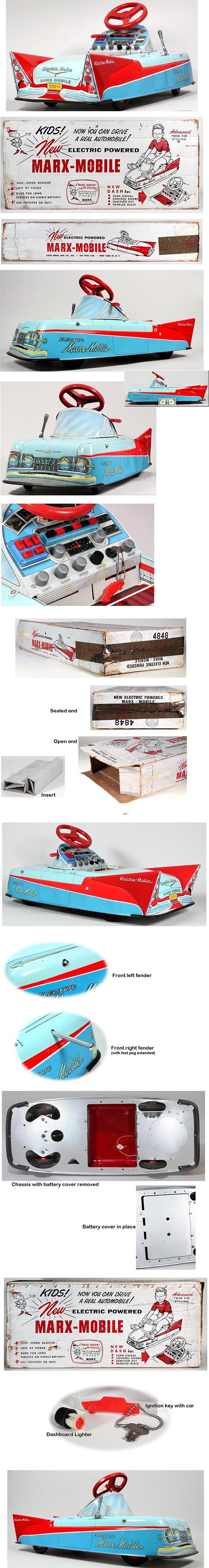 1959 Marx Electric Powered Marx Mobile In Original Box